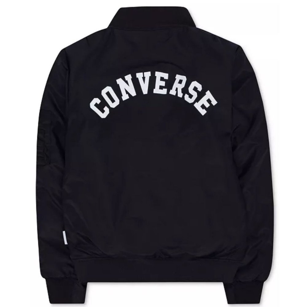 CONVERSE Full-Zip Bomber Jacket, Big Boys (M 10-12)